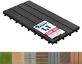 Produktbild: WPC Klickfliesen Terrassenfliesen Royal Anthrazit 60x30 cm 1 Stück
