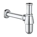 Produktbild: GROHE Geruchsverschluss 1 1/4″ (Wandanschluss, für Waschtische, Schubrosette, langlebig), chrom, 28920000