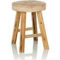 Produktbild: Mid.you Hocker, Braun, Holz, Paulownia, rund, 33x44x33 cm, Wohnzimmer, Hocker, Sitzhocker