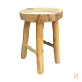 Produktbild: hjh LIVING RUSTIKO W Sitzhocker Hocker Holzhocker Schemel SIEHE TEXT/FOTO