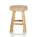 Produktbild: hjh LIVING RUSTIKO W Sitzhocker Hocker Holzhocker Sitz Schemel126