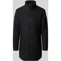 Produktbild: Tom Tailor Regular Fit Wollmantel mit Stehkragen in Black, Größe XL
