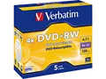 Produktbild: VERBATIM 43229 DVD+RW 4X Rohling 5er Jewelcase