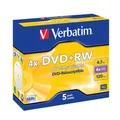 Produktbild: Verbatim DVD+RW 4,7 GB 5er JC Jewel Case 43229