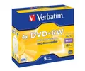 Produktbild: Verbatim DVD-Rohling 5 Verbatim Rohlinge DVD+RW 4,7GB 4x Jewelcase
