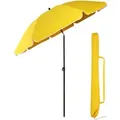 Produktbild: Sekey Sonnenschirm 180 cm Rund mit Schutzhülle Neigbar und Höhenverstellbar für Balkon und Strand