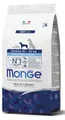 Produktbild: Monge Natural Superpremium PUPPY AND JUNIOR RICH IN CHICKEN, Hundefutter für alle Rassen (Trockenfutter für Hunde zwischen 10 - 32 kg, mit Huhn, sehr Ballaststoff- & Vitaminreich, 3 kg)