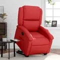 Produktbild: Relaxsessel Mit Aufstehhilfe Rot Kunstleder Vidaxl
