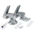Produktbild: LUTH Premium Profi Parts Kühlschrankscharnier Türscharnier Set kompatibel mit Bosch Siemens 00481147 481147 AEG 4071314258 Miele 05546050 für Kühlschrank Gefrierschrank KühlGefrierKombination