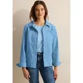 Produktbild: Cordjacke CECIL, Damen, Gr. XL (44), blau (fresh light blau), Web, Obermaterial: 99% Baumwolle, 1% Elasthan; Futter: 100% Polyester, unifarben, normal normal, V-Ausschnitt, Bündchen, Jacken, aus Baumwolle mit Stretchanteil