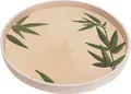 Produktbild: TrendLine Deko Tablett Holz Ø 38 cm natur grün