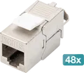 Produktbild: DIGI DN-93615-48 - Cat.6a Keystone Modul, geschirmt, 48 Stück