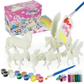 Produktbild: whatstem DIY Malerei Einhorn Kit Kunst und Handwerk Set für Kinder oder Mädchen Dekorieren und Zeichnen 3D Spielzeug für Kinder Geschenk(6 Einhörner)