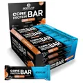 Produktbild: Bodylab24 Core Protein Bar Salted Caramel 12 x 57g, leckerer Protein-Riegel mit Schokoladenüberzug und Karamellkern, mit bis zu 20g Eiweiß je Riegel