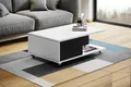Produktbild: Design Couchtisch Tisch Vienna Wohnzimmertisch mit Rollen 90x60x38cm Staufach
