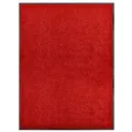 Produktbild: vidaXL Fußmatte Waschbar Rot 90x120 cm