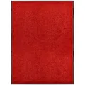 Produktbild: Fußmatte Waschbar Rot 90x120 cm Vidaxl