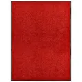 Produktbild: vidaXL Fußmatte Waschbar Rot 90x120 cm