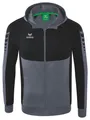 Produktbild: Erima Six Wings Trainingsjacke mit Kapuze Schiefergrau/Schwarz