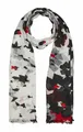 Produktbild: s.Oliver Scarf Tuch Accessoire White Placed Print weiß rot Neu