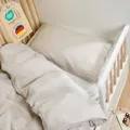 Produktbild: Laleni Kinderbettwäsche 100x135 cm aus Baumwolle - Musselin Bettwäsche Kinder 100 x 135 cm + Kissenbezug 40x60 cm - Oeko-TEX zertifizierte Bettwäsche Grau - Musselin Kinderbettwäsche Set 100 x 135