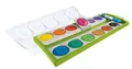 Produktbild: Pelikan Farbkasten K12, Deckfarbkasten mit 12 Farben, Farbe: Grün, inkl. Deckweiß, Schul-Standard, 701310