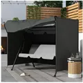 Produktbild: Outsunny Gartenmöbel-Schutzhülle 3 Sitzer, wasserabweisend, winterfest (UV-Beständig Abdeckplane, 1-St., Hollywoodschaukel Abdeckung), Reißfest 600D Oxford Gewebe, 205x124x164cm Dunkelgrau grau 205L x 124B x 164Hcm | 124 cm x 205 cm x 164 cm
