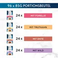 Produktbild: PURINA GOURMET Perle Katzenfutter nass in Gelee Fisch Fleisch Geflügel 96 x 85g