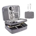 Produktbild: OrgaWise Kabeltasche Kabelorganizer Kabel Etui Elektronik Zubehör Organizer Tasche Universaltasche für Bag Accessories(3layer-Grau)