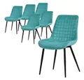 Produktbild: ML-DESIGN Stuhl Esszimmerstühle mit Rückenlehne moderne Design Lounge Küchenstühle (6 St), Polsterstuhl Esstischstühle 6er Set Küchenstuhl Samt