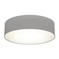 Produktbild: Deckenlampe Stoff Textilschirm 2xE27 Deckenleuchte Wohnzimmer 38cm Taupe Grau