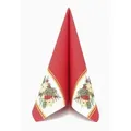 Produktbild: Airlaid Serviette Girlande Weihnachten in Rot, 40 x 40 cm, 50 Stück - APARTina