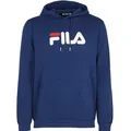 Produktbild: FILA Unisex Hoodie - BARUMINI hoody, Sweatshirt, Sweater, Kapuze, Langarm, Logo Blau S