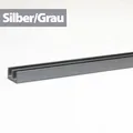 Produktbild: Glasführungsprofil E-Profil 100 cm 4 mm unten SILBER
