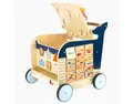 Produktbild: Small Foot Lauflernwagen Lauflernwagen Wal, (packung, 1-tlg., set), Gummierte Räder sorgen für Sicherheit auf jedem Boden