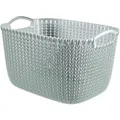 Produktbild: Curver Luxembourg S.a.r.l CURVER KNIT V2 Korb, L, 19 Liter, Aufbewahrungskörbchen für den Haushalt, Farbe: misty blue 03700-X60-00