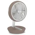 Produktbild: TROTEC Tischventilator TVE 2 B – Leiser Mini-Ventilator, 25 W, 2 Stufen, 360° drehbar, ideal für Büro, Schlafzimmer, Camping, Reisen & Zuhause