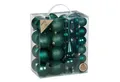 Produktbild: MAGIC by Inge Weihnachtsbaumkugel, Weihnachtskugeln Kunststoff 4-6cm mit Spitze 39er Set - Noble Green