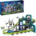 Produktbild: LEGO City Achterbahn mit Roboter-Mech, Spielzeug-Vergnügungspark, Spielset für Jungen und Mädchen ab 8 Jahren, Geschenk für kreative Kinder 60421 - Bronze