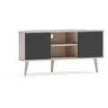 Produktbild: Decorotika Tv-Element, Schwarz, Holzwerkstoff, Rechteckig, 120x59.8x45 cm, Wohnzimmer, Wohnwände, Lowboards, Lowboards stehend