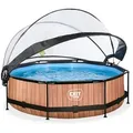 Produktbild: Exit Toys Pool-Set, Braun, Kunststoff, Steinoptik, 76 cm, CE, Freizeit, Pools und Wasserspaß, Pools, Aufstellpools