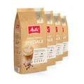Produktbild: Melitta BellaCrema Speciale Ganze Kaffee-Bohnen 4 x 1kg, ungemahlen, Kaffeebohnen für Kaffee-Vollautomat, mittlere Röstung, geröstet in Deutschland, Stärke 3, im Tray