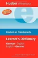 Produktbild: Hueber Wörterbuch Learners Dictionary: Deutsch als Frem... | Buch | Zustand gut