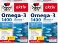 Produktbild: Doppelherz Omega-3 - 1400 mg – hochdosiertes Omega-3-Konzentrat 2x90 Kapseln