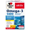 Produktbild: Omega-3 Kapseln 1400 mg Doppelherz + Vitamin E, EPA & DHA, 90 Stück