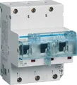Produktbild: Hager HTN350E. Nennstrom: 50 A. Module Menge (max): 4,5 Modul(e). Breite: 85 mm, Tiefe: 81 mm, Höhe: 110 mm (HTN350E)