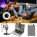 Produktbild: Ringlicht mit Stativ Handy Laptop Videokonferenz Licht mit Klemme 6 Zoll Tisch