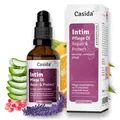 Produktbild: Casida Intimpflege Öl Repair & Protect - aus 100% naturreinen Ölen - Pflege bei Scheidentrockenheit, Juckreiz und Vaginalgeruch - sanfte Pflege für die äußere Intimzone- unparfümiert- 50 ml
