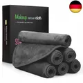 Produktbild: Nineigh Mikrofaser Abschminktücher Waschbar, 6 Stück Make-Up Entferner Tuch W