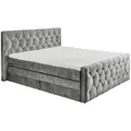 Produktbild: ED Lifestyle Cashfield 8 Boxspringbett Holzwerkstoff/Tonnentaschenfederkern H2 180x200cm - Braun